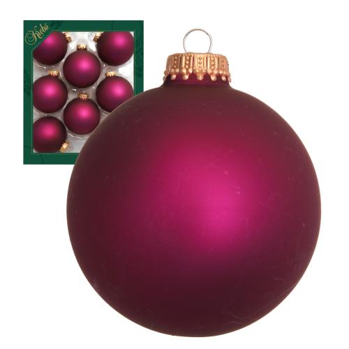 Weihnachtskugeln Uni-Design Marilou rot 7cm