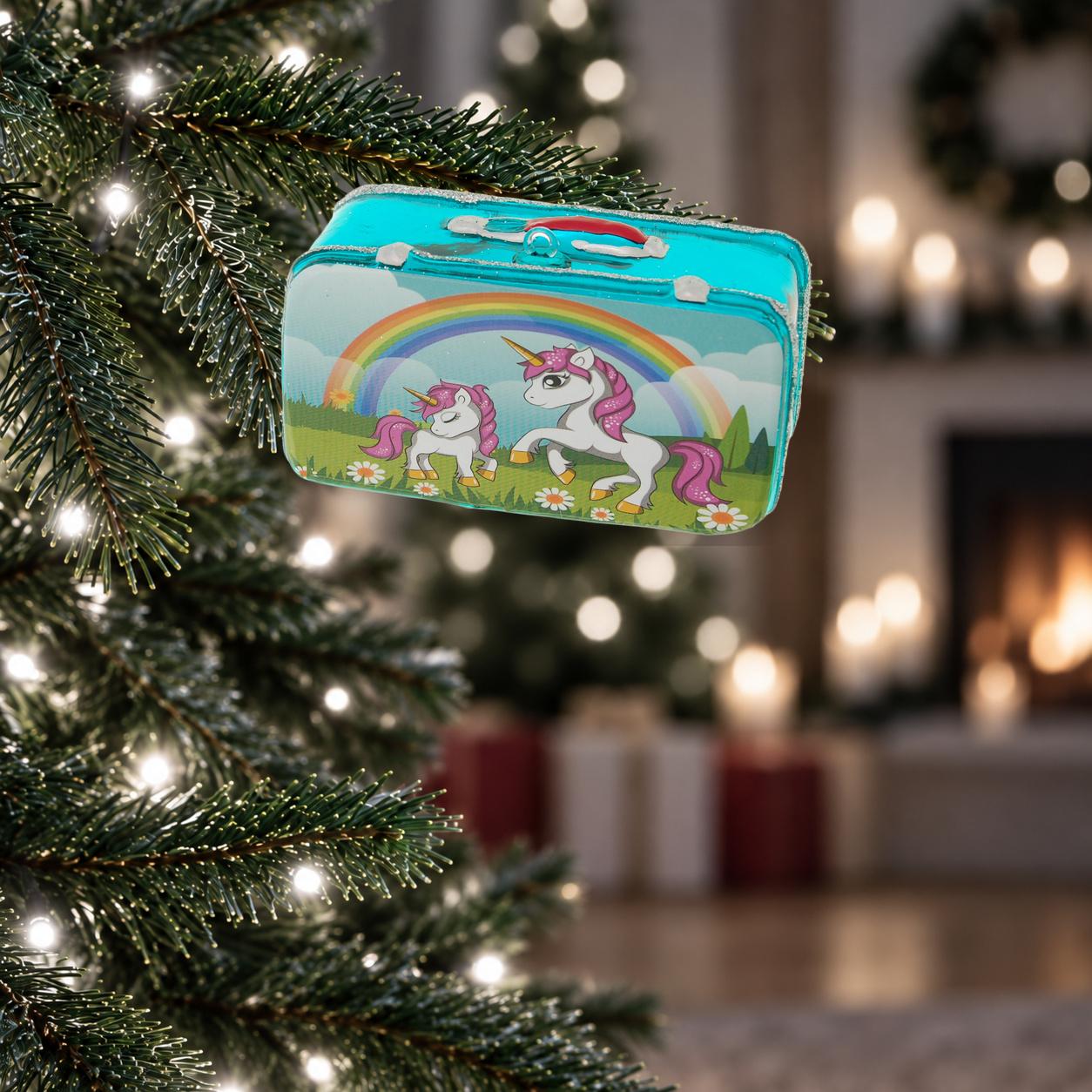 Baumschmuck Lunchbox Kinder Mehrfarbig 8cm