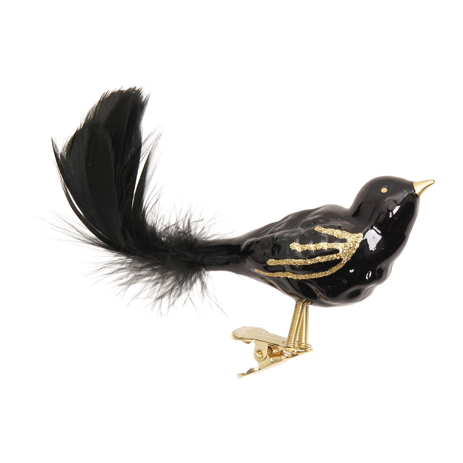 Baumschmuck Waldv�gel Schwarz 9cm