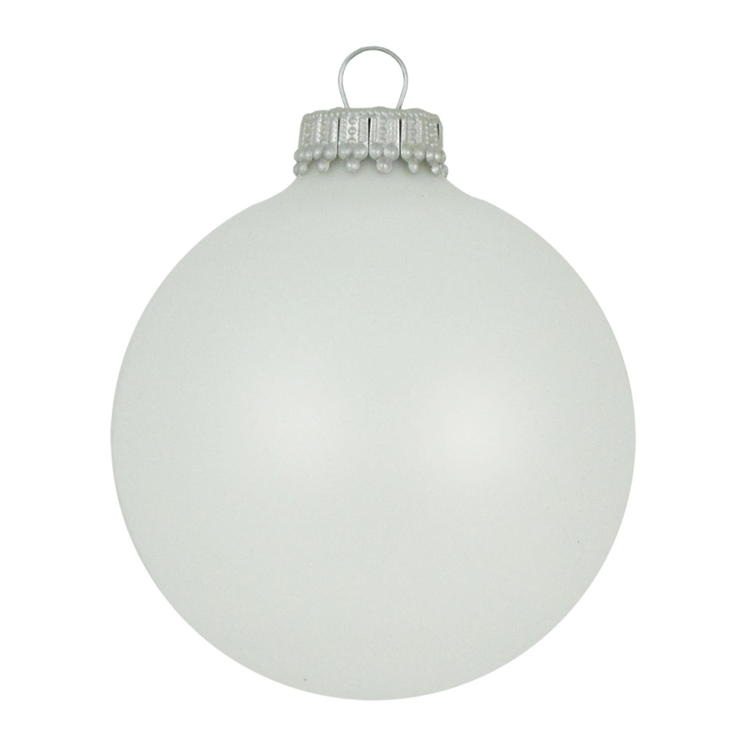 Weihnachtskugeln Uni-Design Matt Wei� 7cm