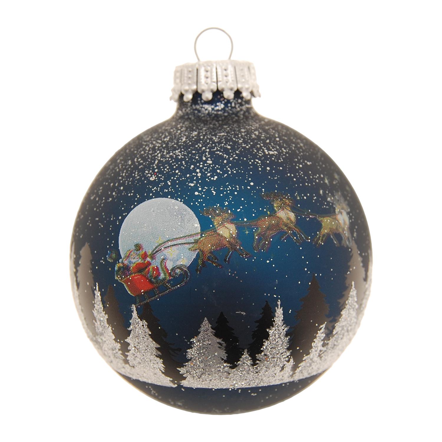 Weihnachtskugeln Spirit of Christmas Blau 7cm