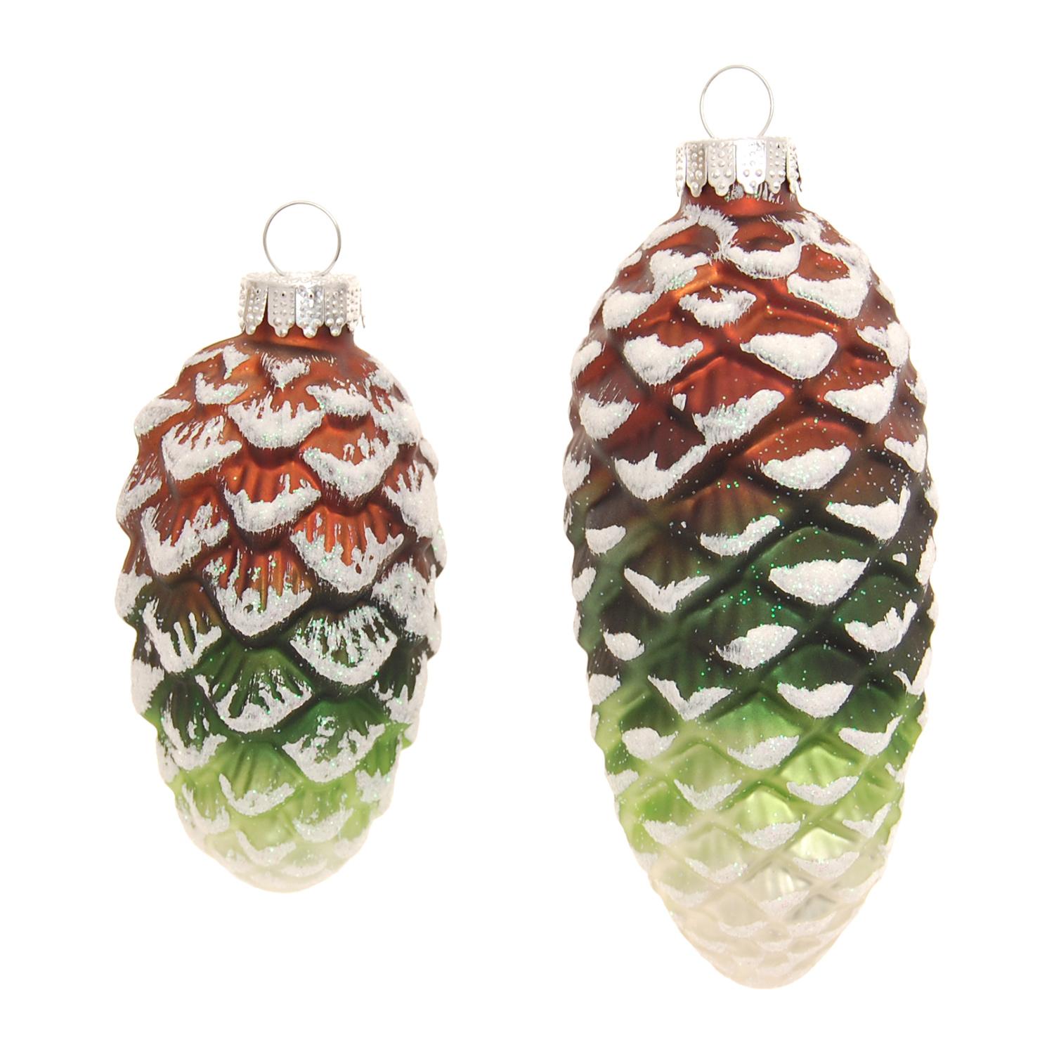 Baumschmuck Tannenzapfen Gr�n 10cm