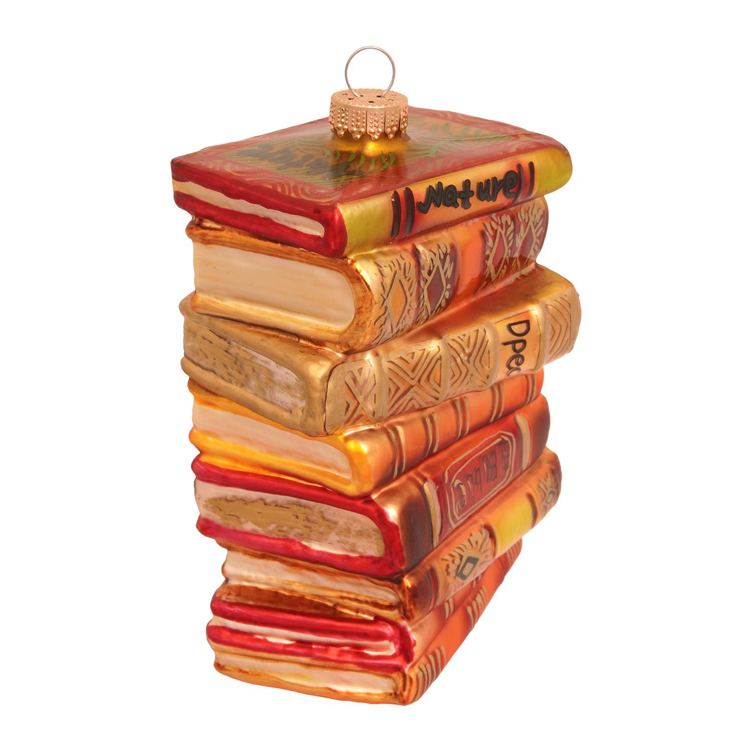 Baumschmuck Antiker B�cherstapel Braun 12cm