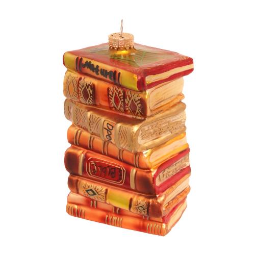 Baumschmuck Antiker Bcherstapel braun 12cm