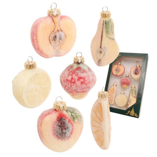 Baumschmuck Gezuckerte Frchte Mehrfarbig 8cm