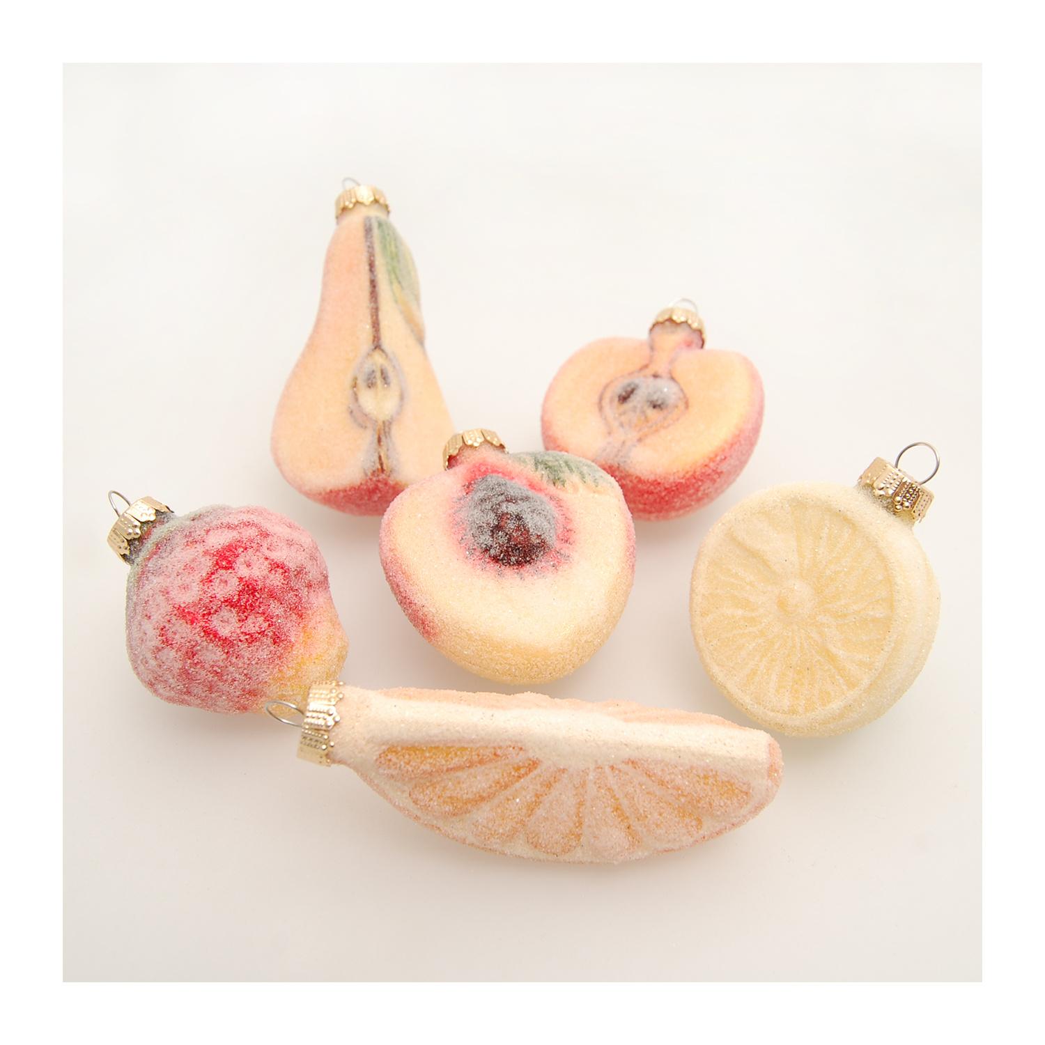 Baumschmuck Gezuckerte Fr�chte Mehrfarbig 8cm