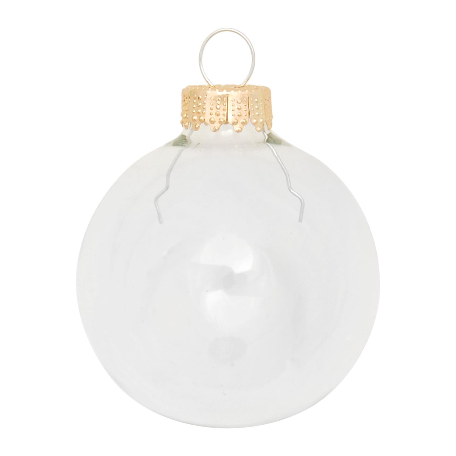 Weihnachtskugeln Uni-Design Livia Transparent 5cm