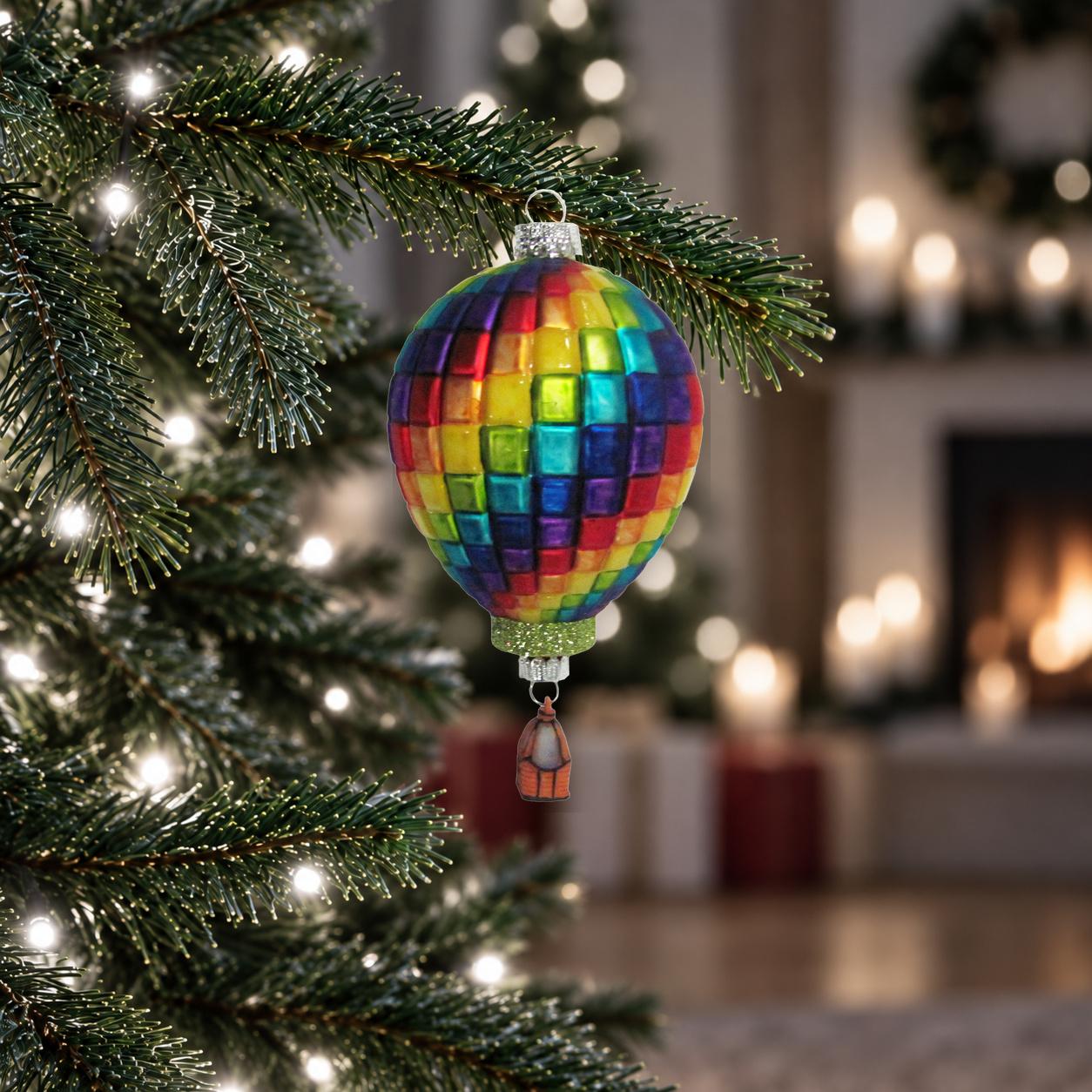 Baumschmuck Hei�luftballon Mehrfarbig 13cm