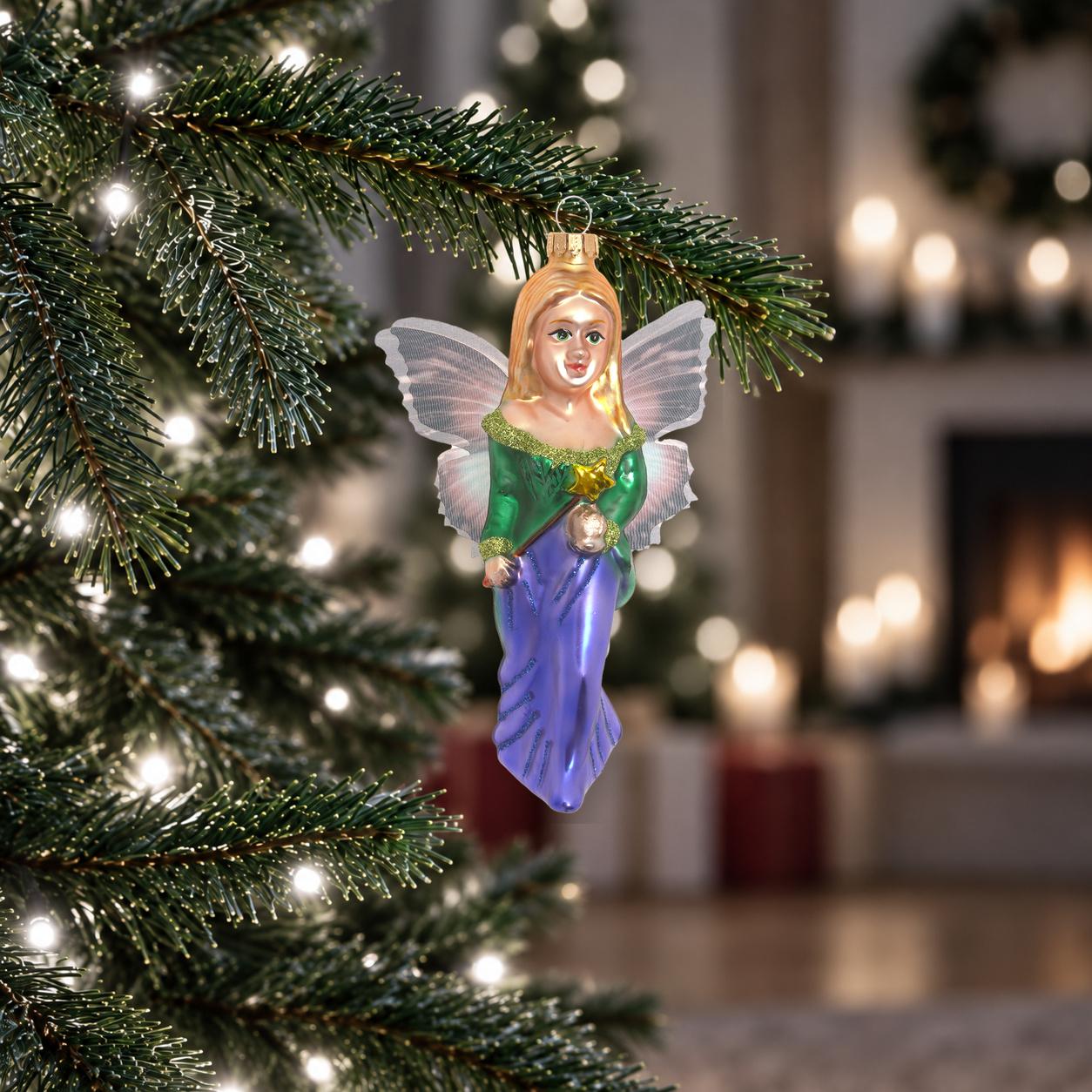 Baumschmuck Fee mit Fl�geln Mehrfarbig 15cm