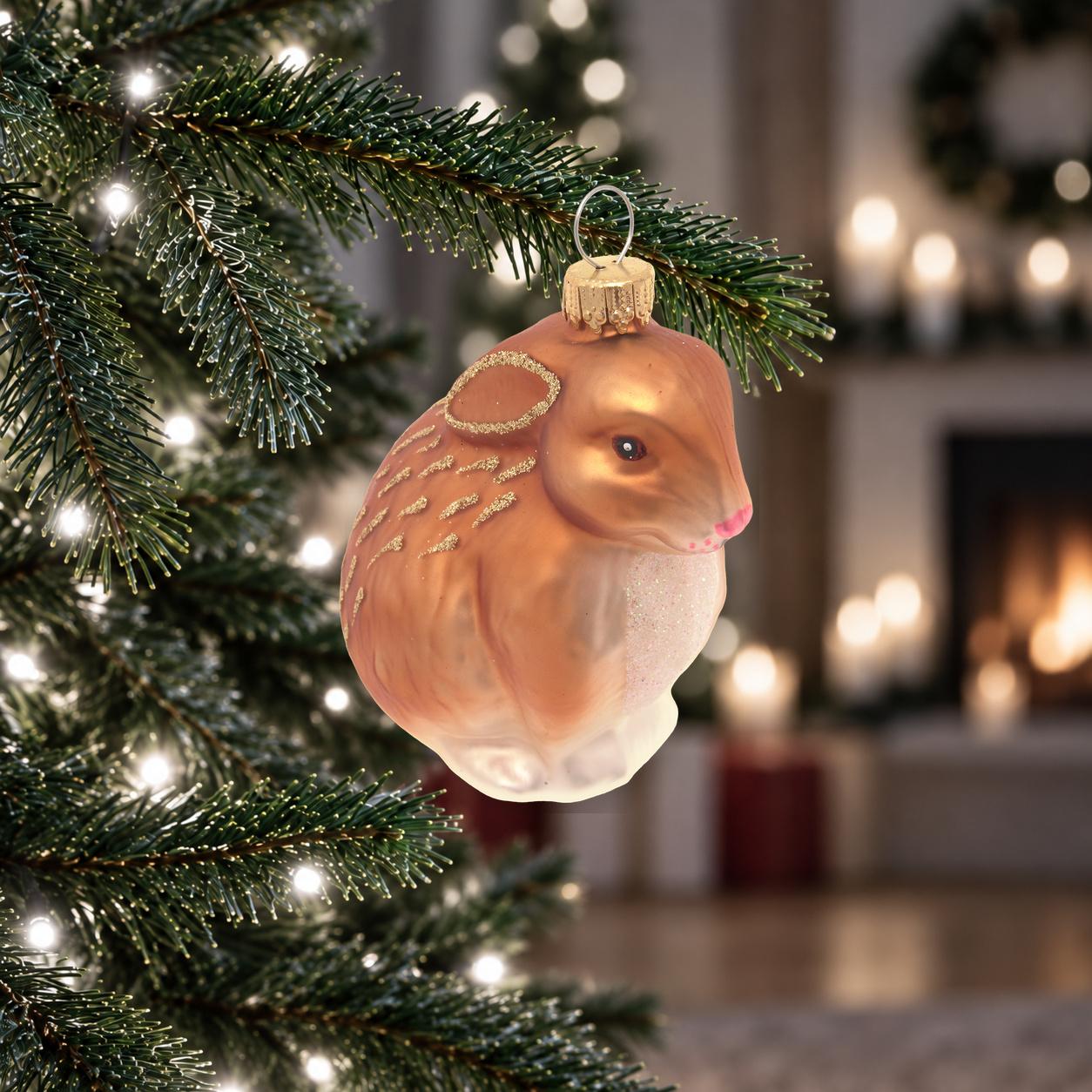 Baumschmuck Hase Braun 10cm