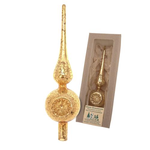 Antike Mercury Glas Reflexspitze, Gold, 23cm