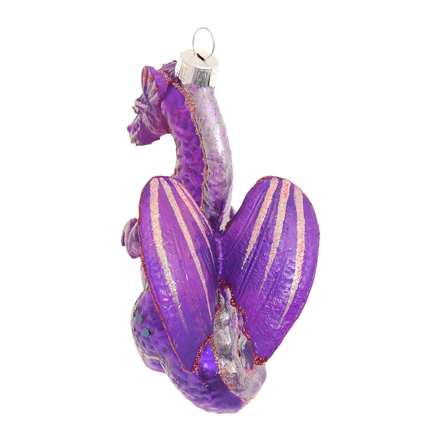 Baumschmuck Drache Violett 13cm