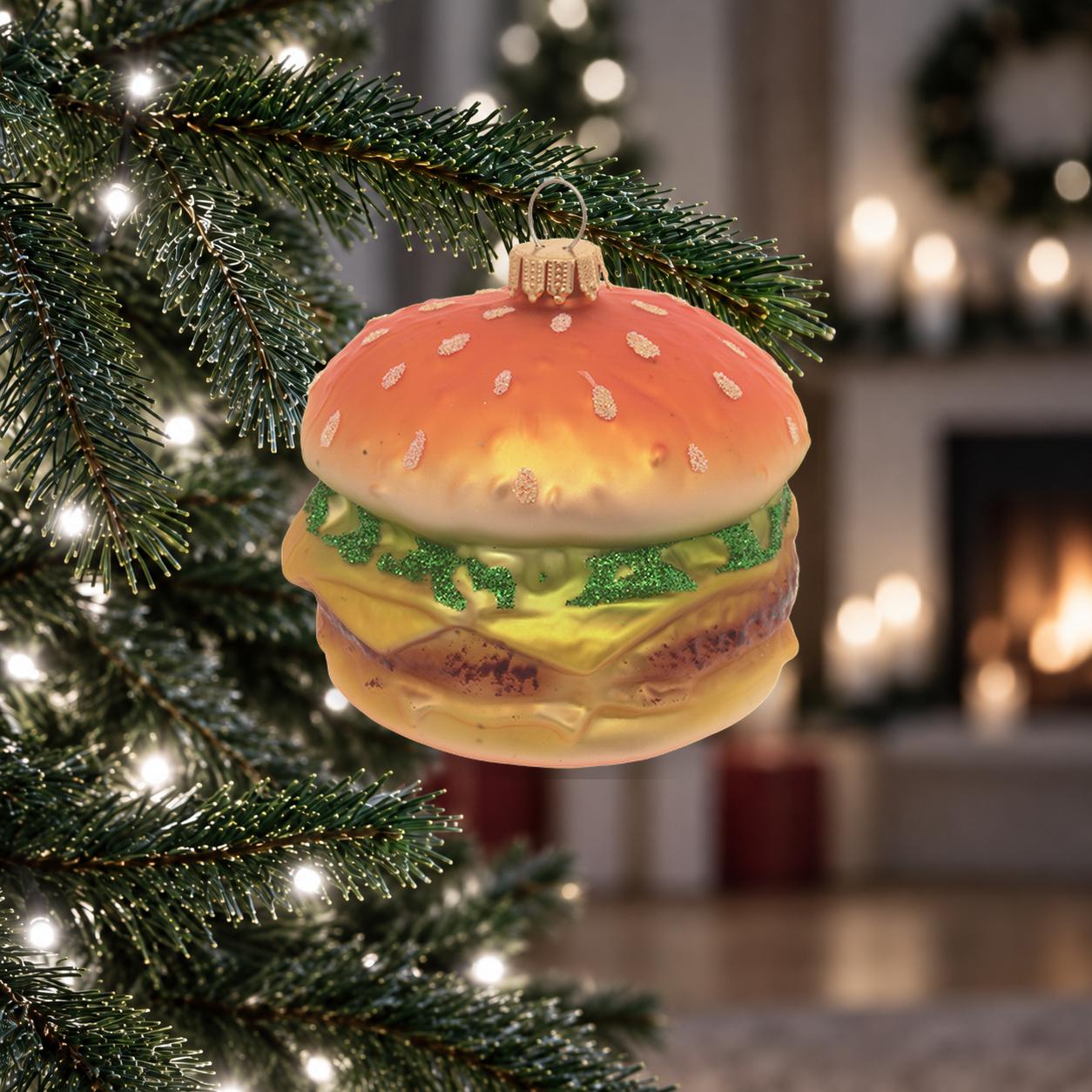 Baumschmuck Hamburger Mehrfarbig 8cm