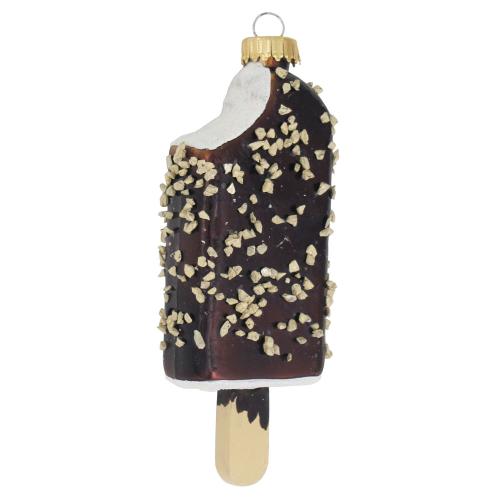 Baumschmuck Eis am Stil Braun 11cm