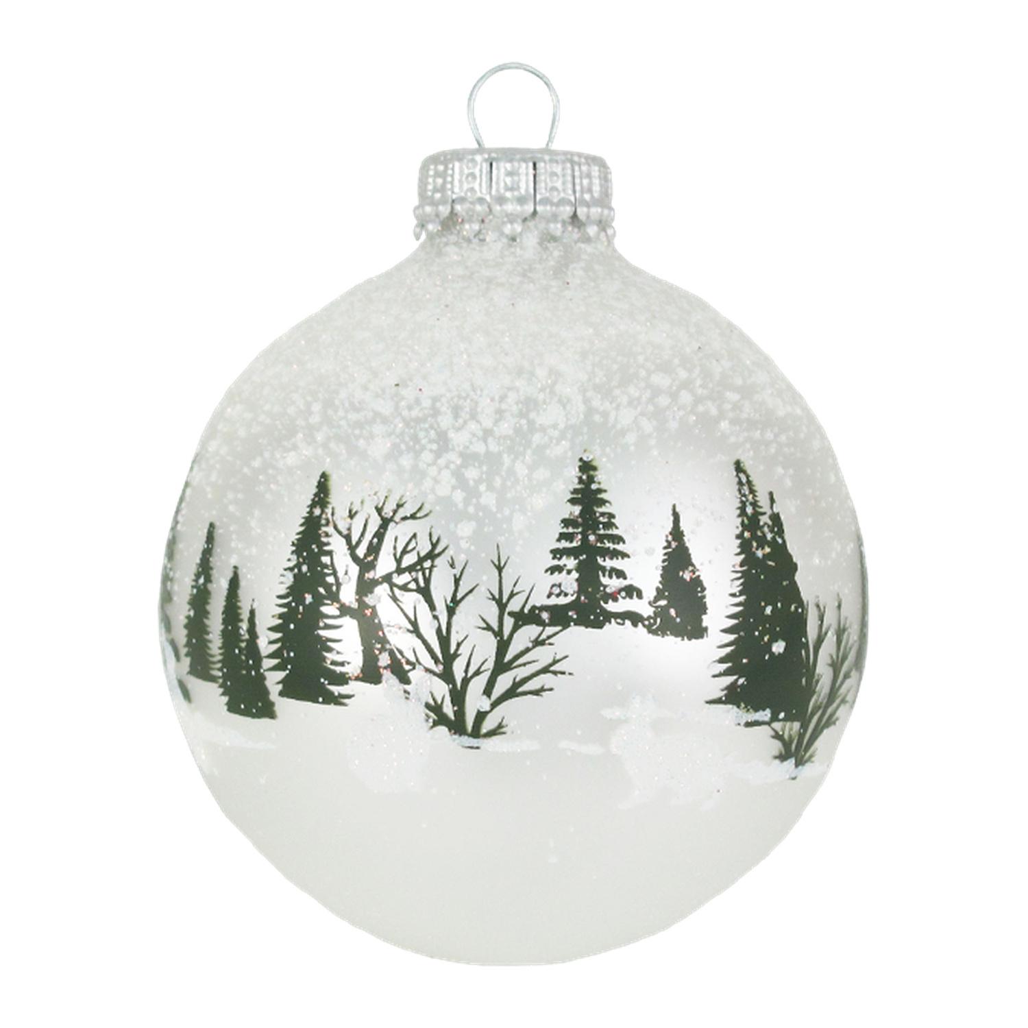 Weihnachtskugeln Schneehase Silberfarbig 7cm
