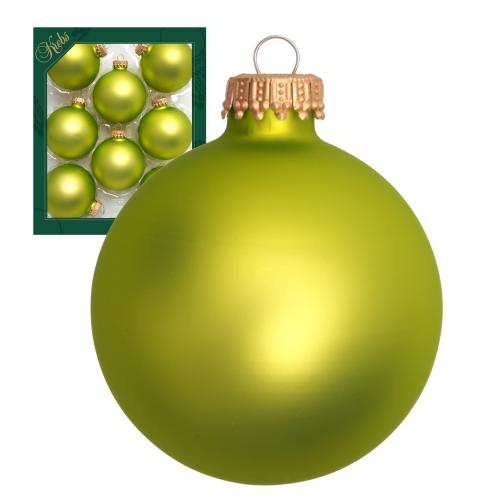 Weihnachtskugeln Uni-Design Junia Grn 7cm