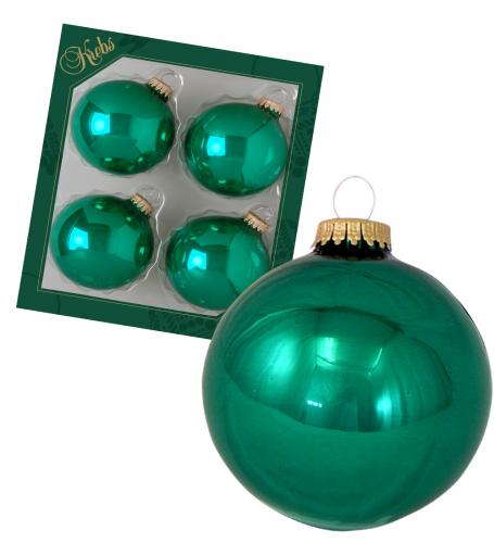 Weihnachtskugeln Uni-Design Cosima grn 8cm