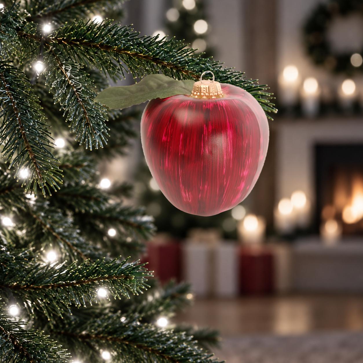 Baumschmuck Apfel Rot 10cm