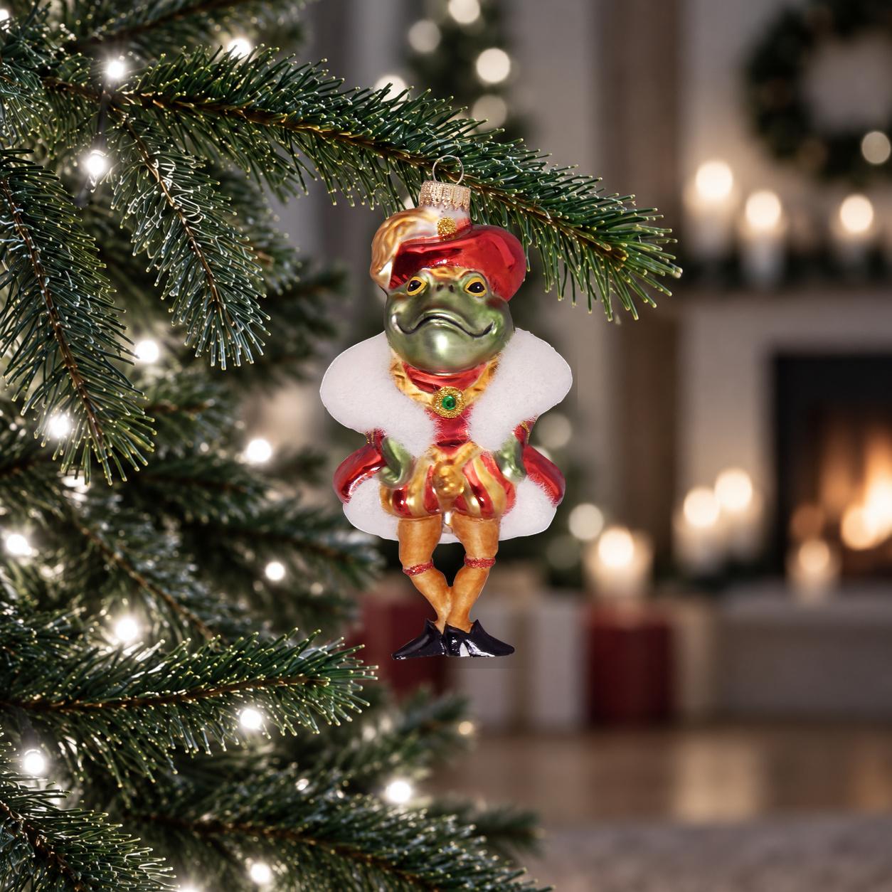 Baumschmuck Frosch-Prinz Mehrfarbig 13cm