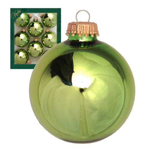 Weihnachtskugeln Uni-Design Florence Grn 7cm