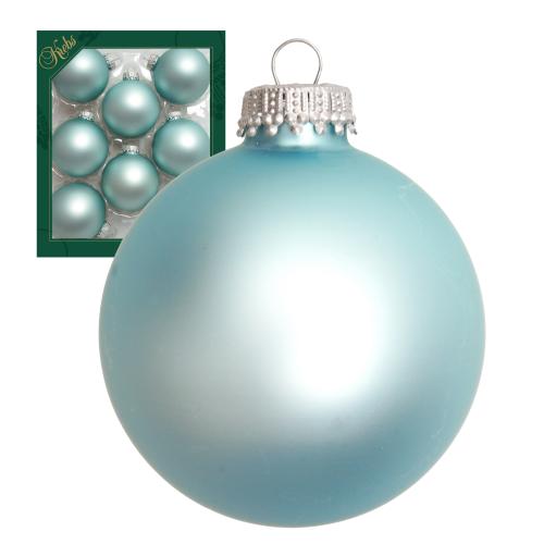 Weihnachtskugeln Uni-Design Matt Rauch Grau 7cm