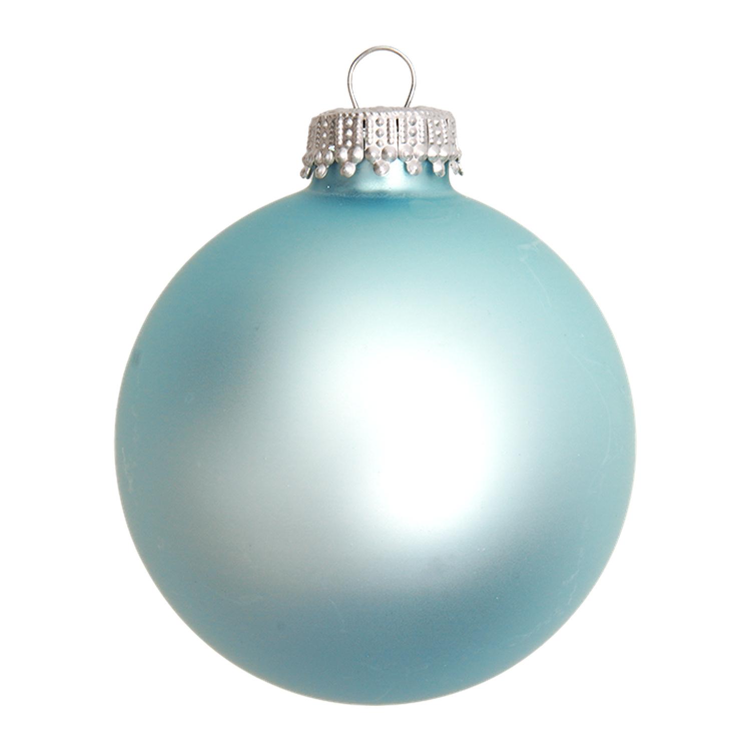 Weihnachtskugeln Uni-Design Matt Rauch Grau 7cm