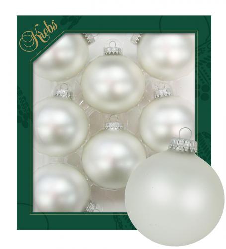 Weihnachtskugeln Uni-Design Honoria Silberfarbig 7cm