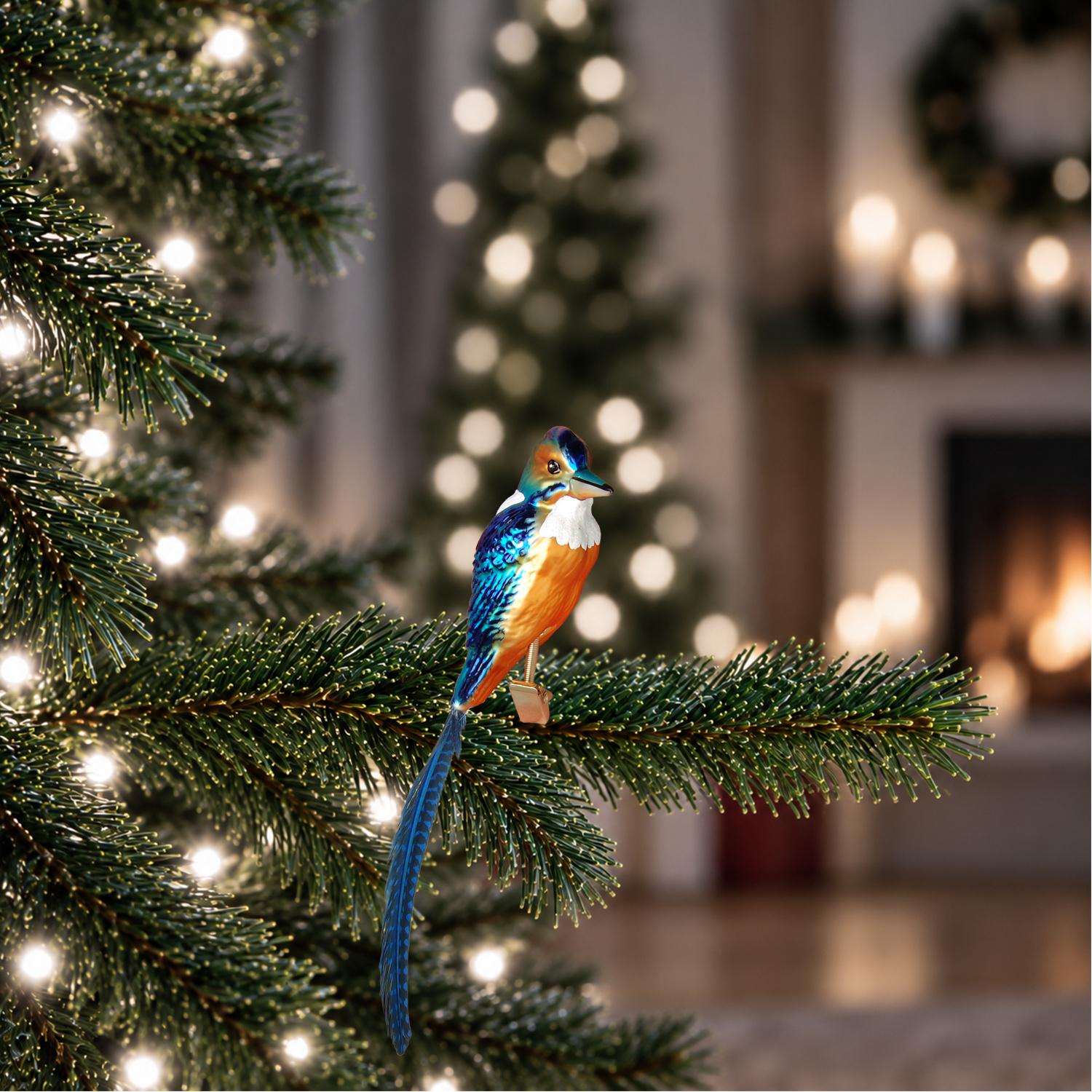 Baumschmuck Eisvogel Blau 11cm