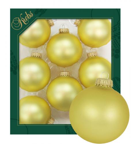 Weihnachtskugeln Uni-Design Selina Goldfarbig 7cm