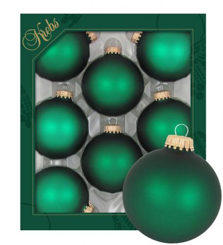 Weihnachtskugeln Uni-Design Verena Grn 7cm