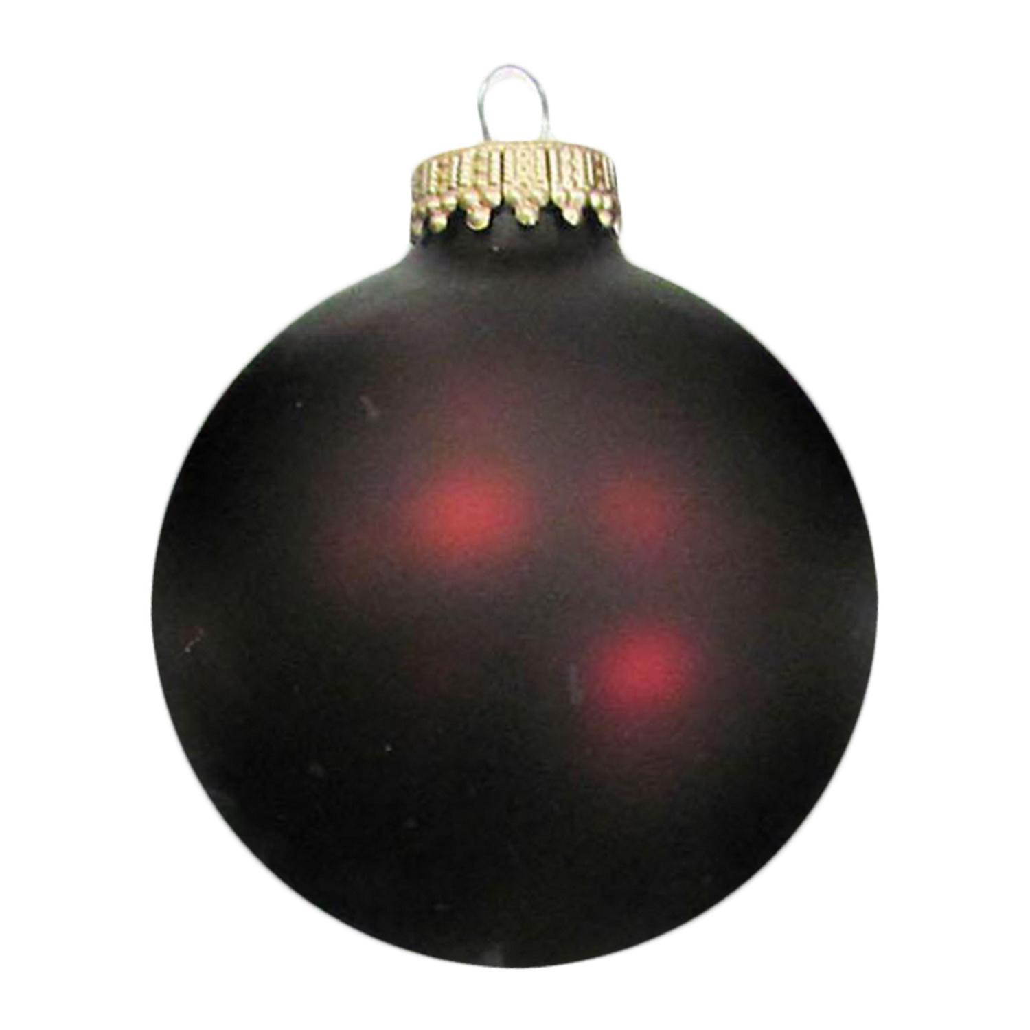 Weihnachtskugeln Uni-Design Emina Rot 7cm