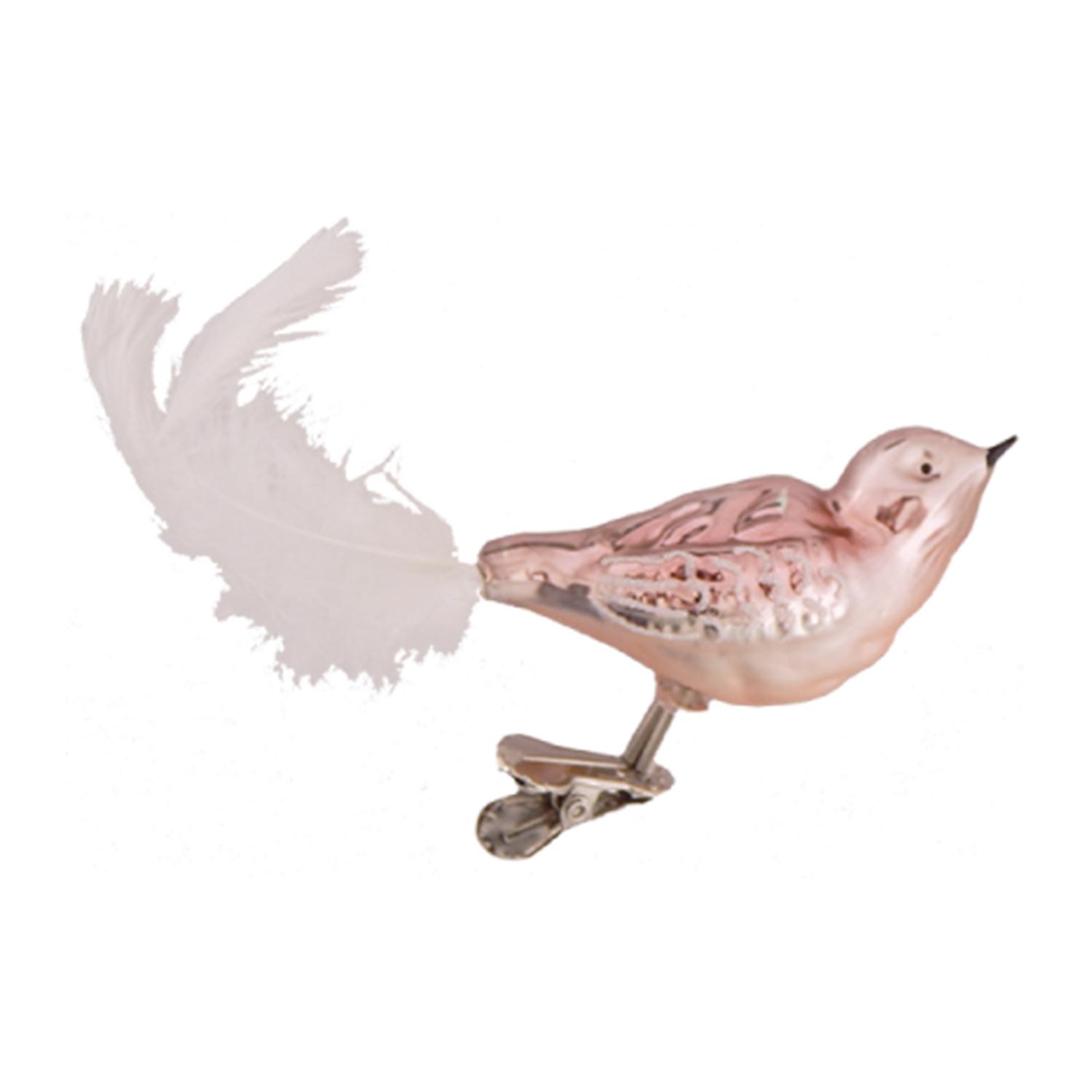 Baumschmuck Korallenv�gel Rosa 9cm