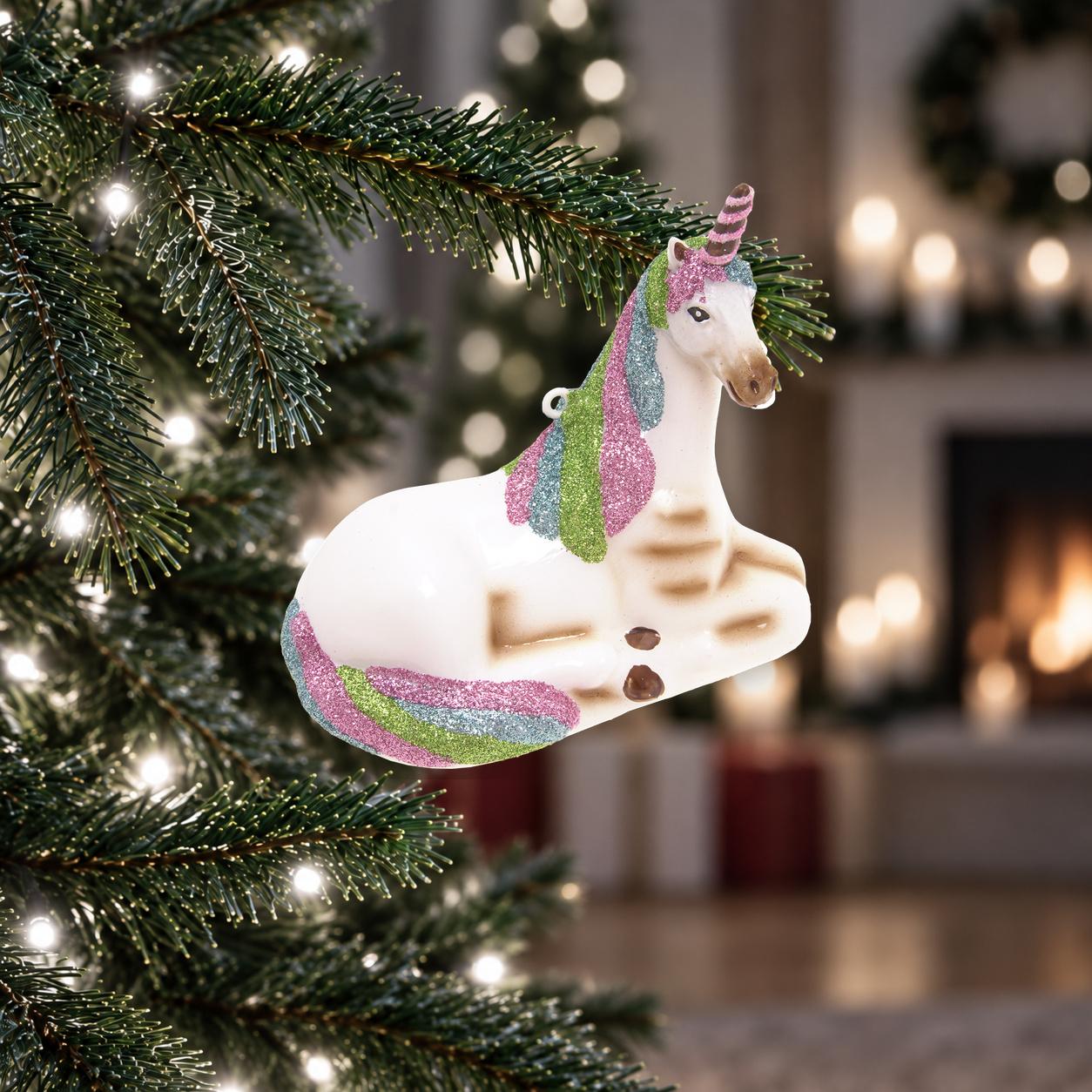 Baumschmuck Einhorn Mehrfarbig 10cm