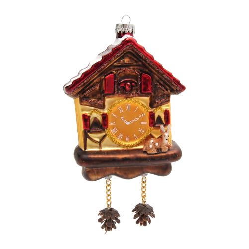 Baumschmuck Kuckucksuhr Braun 12cm