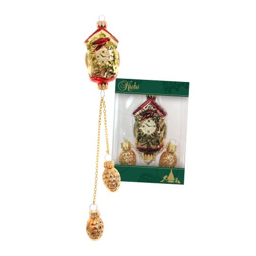 Baumschmuck Kuckucksuhr Goldfarbig 7cm