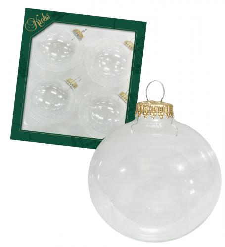 Weihnachtskugeln Uni-Design Livia Transparent 8cm