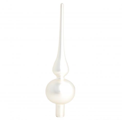 Baumspitze Uni-Design Matt Silberfarbig 23cm