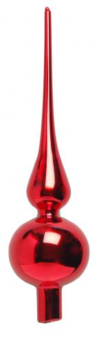 Rot glanz 23cm Glasbaumspitze uni (1)