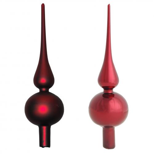 Baumspitzen Uni-Design Set Rot 23cm