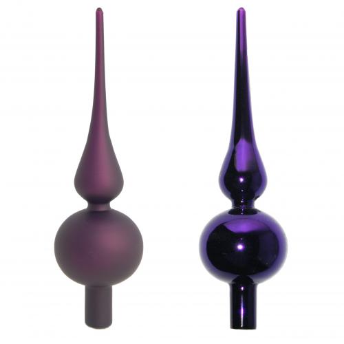 Baumspitze Uni-Design Set Violett 23cm