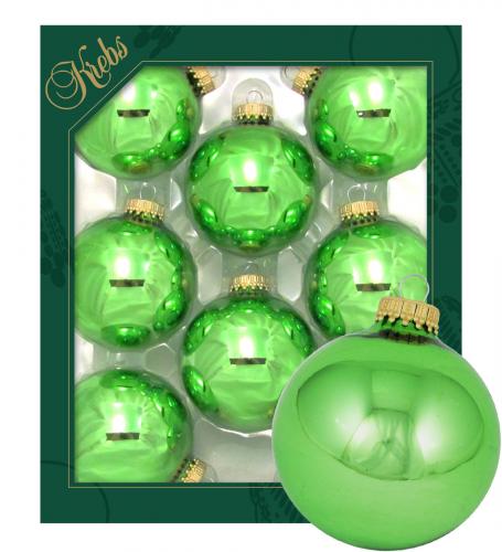 Weihnachtskugeln Uni-Design Amira Grn 7cm