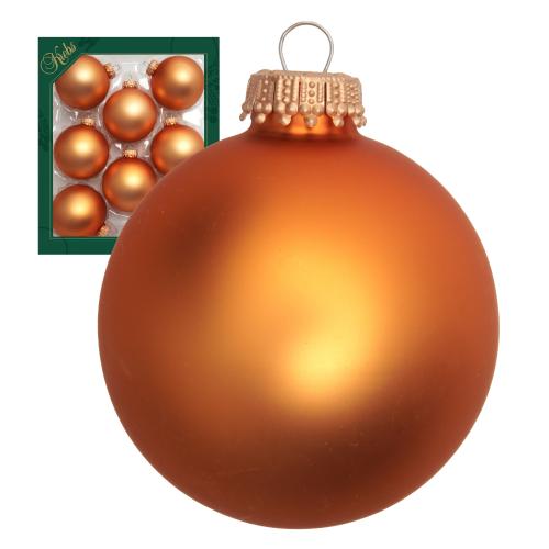 Weihnachtskugeln Uni-Design Fabienne goldfarbig 7cm
