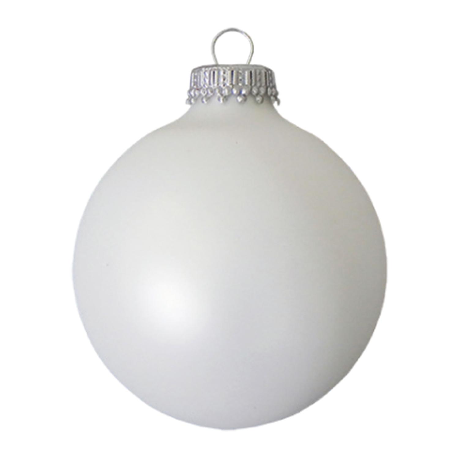 Weihnachtskugeln Uni-Design Matt Weihnacht Wei� 7cm