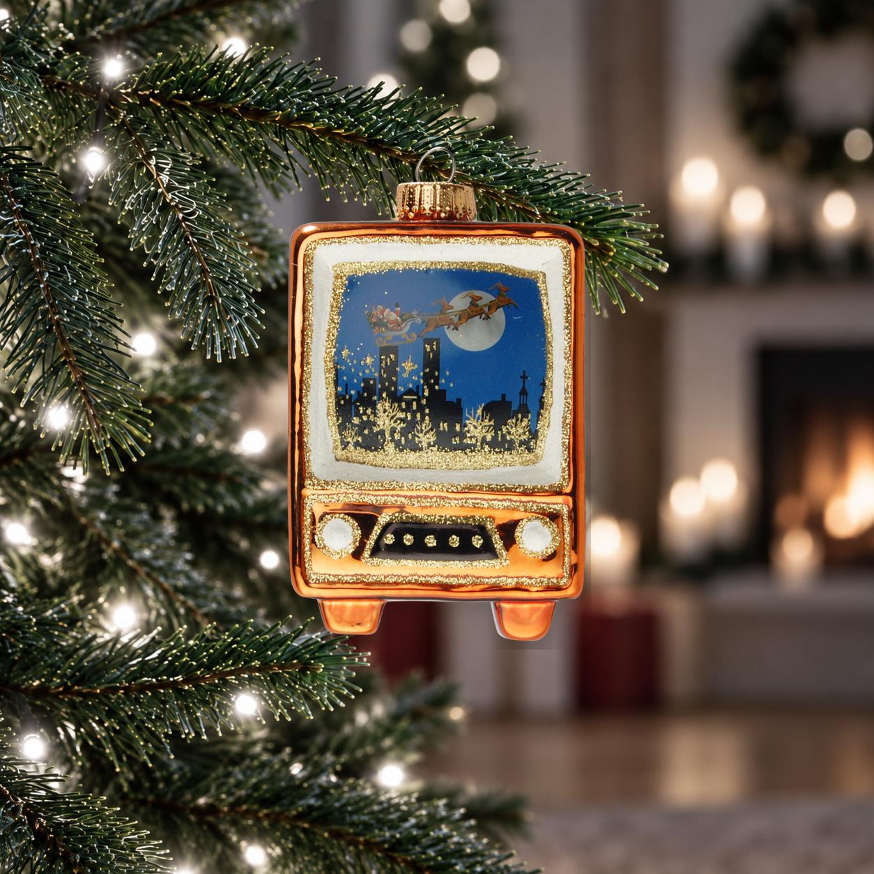 Baumschmuck Nostalgischer Fernseher