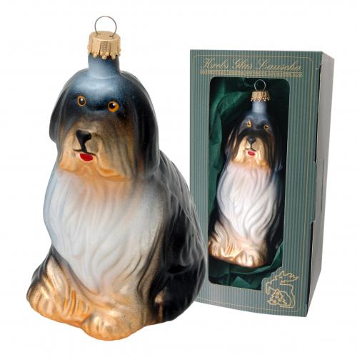 Collie 13cm, Glasornament, mundgeblasen, handbemalt (1)