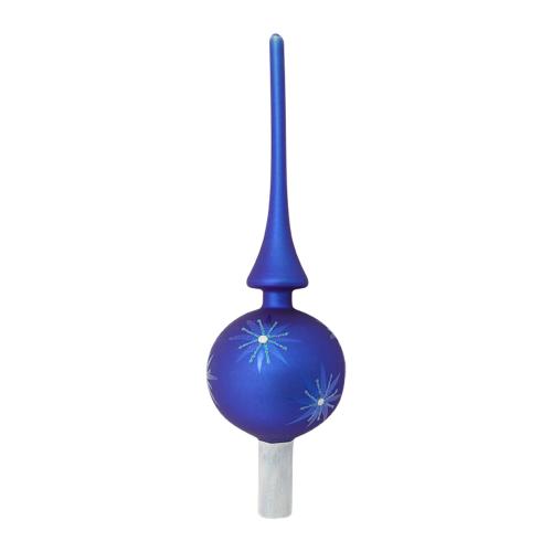 Baumspitze Schneeflocke Blau 27cm