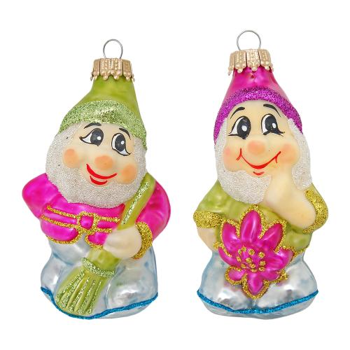 Baumschmuck Weihnachtswichtel Mehrfarbig 6cm