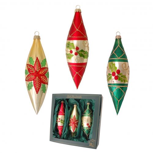 Baumschmuck Ilex Oliven Mehrfarbig 14cm