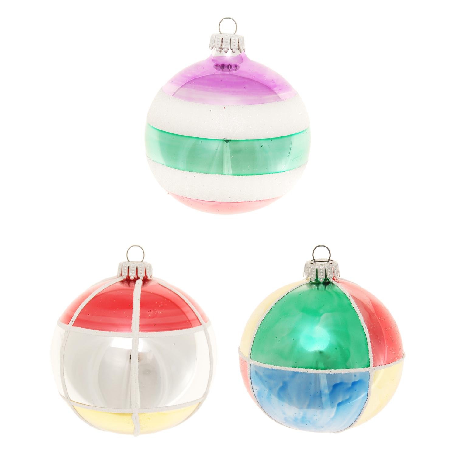 Weihnachtskugeln Wasserfarben Mehrfarbig 8cm