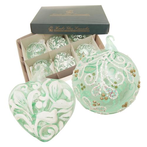 Baumschmuck Floral Xmas grn 8cm